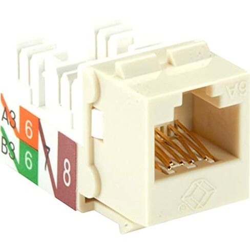 Black Box C6AJA70-OW-R2 GigaTrue 2 CAT6A Keystone Jack - Unshielded RJ45 in Saudi Arabia