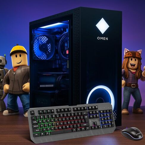 Workstation Desktop PC – Xeon i7 E5 12-Core up to 3.5GHz, M4000 8GB GDDR5 Graphics, 16GB DDR4 RAM, 512GB SSD + 4TB HDD, Wi-Fi 6, Bluetooth 5.4, 650W PSU, Windows 11 Pro,RGB Keyboard and Mouse in Kuwait