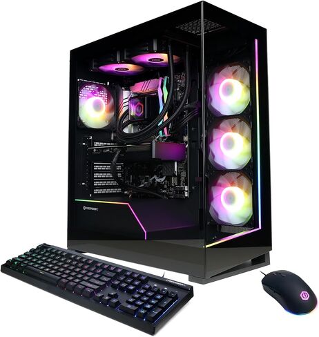 كمبيوتر CyberPowerPC Gamer Xtreme للألعاب Intel Core Ultra 7 265KF 3.9 جيجا هرتز، GeForce RTX 5070 12 جيجا، 32 جيجا DDR5، 2 تيرابايت PCIe 4.0 SSD، WiFi جاهز ونظام التشغيل Windows 11 Home (GXiVR8760A23) in Kuwait
