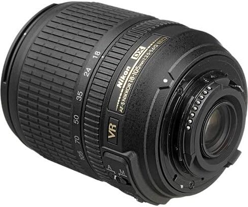 حزمة عدسة Nikon AF-S DX NIKKOR مقاس 18-105 مم f/3.5-5.6G ED VR طراز الولايات المتحدة الأمريكية (2179) مع حافظة عدسة مبطنة + طقم مرشح ماكرو + فلاتر عدسات UV وCPL وFL + غطاء توليب + حافظة غطاء العدسة + مجموعة تنظيف in Kuwait