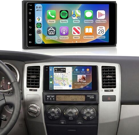 4G+64G 7 بوصة راديو ستيريو للسيارة Toyota 4Runner 2002-2009/Tundra 2003–2006/Corolla 2003–2008/Sequoia 2003-2007، شاشة IPS تعمل باللمس/Android 15/Wireless CarPlay/Android Auto/GPS/WiFi/كاميرا احتياطية in Kuwait