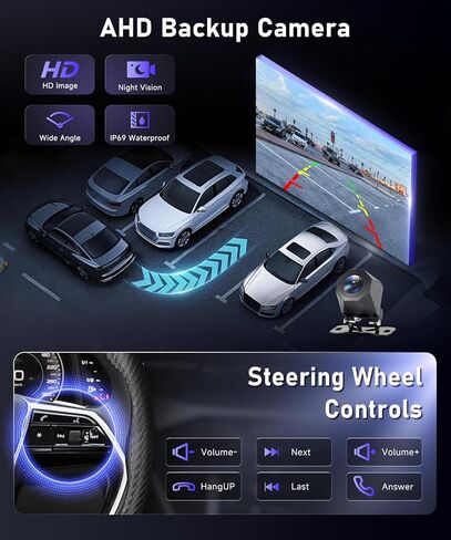 4G+64G 7 بوصة راديو ستيريو للسيارة Toyota 4Runner 2002-2009/Tundra 2003–2006/Corolla 2003–2008/Sequoia 2003-2007، شاشة IPS تعمل باللمس/Android 15/Wireless CarPlay/Android Auto/GPS/WiFi/كاميرا احتياطية in Kuwait