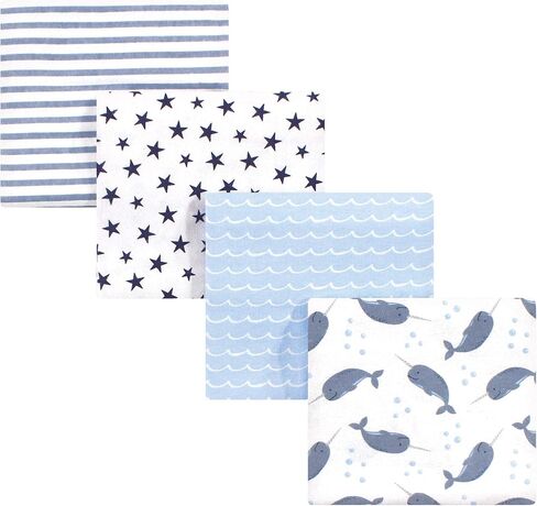 Hudson Baby Unisex Baby Cotton Flannel Receiving Blankets, Butterflies, One Size in Saudi Arabia