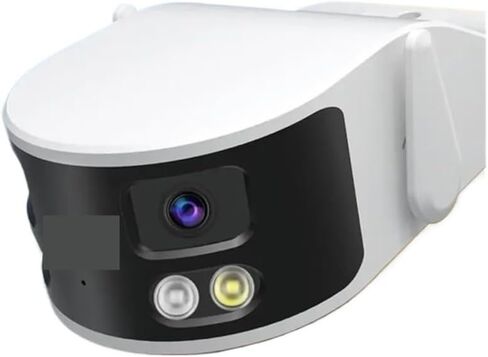 5G واي فاي كاميرا مصغرة 2x2MP عدسة 180 درجة زاوية رؤية واسعة بانورامية عدسة مزدوجة كاميرا IP CCTV IP كاميرا مراقبة (الاتحاد الأوروبي التوصيل) in Kuwait