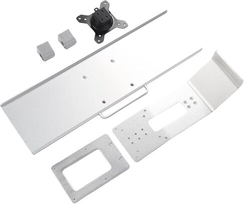 Asixxsix Monitor Desk Mount, Height Adjustable Full Motion Workstation with Keyboard Tray and Cable Management for Office Home Use in Kuwait