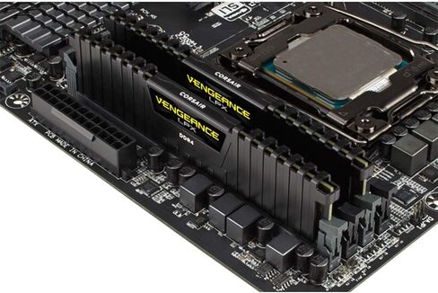 كورسير فينجينس LPX 16 جيجابايت (2x8 جيجابايت) DDR4 3200 C16 1.35V - ذاكرة الكمبيوتر الشخصي CMK16GX4M2D3200C16 أسود in Kuwait