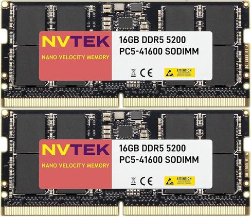 16GB (1X16GB) DDR5 5200MHz PC5-41600 1Rx8 1.1V CL44 262-PIN Non-ECC SODIMM كمبيوتر محمول AIO جهاز كمبيوتر شخصي الذاكرة in Kuwait