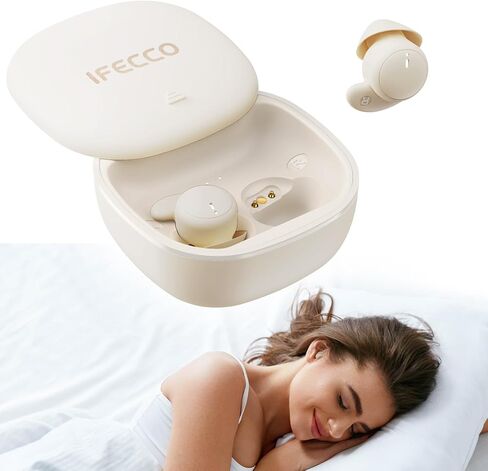 سماعات أذن IFECCO Sleep Bluetooth 6.0 - سماعات رأس للنوم للنوم الجانبي، مريحة ومانع للضوضاء، سماعات أذن لاسلكية مقاومة للماء IPX6 للنوم in Kuwait