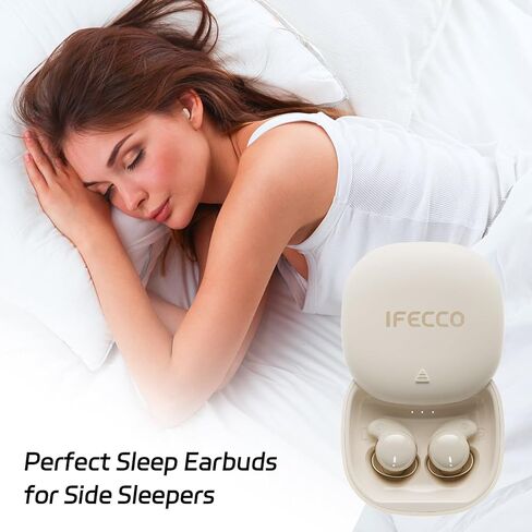 سماعات أذن IFECCO Sleep Bluetooth 6.0 - سماعات رأس للنوم للنوم الجانبي، مريحة ومانع للضوضاء، سماعات أذن لاسلكية مقاومة للماء IPX6 للنوم in Kuwait