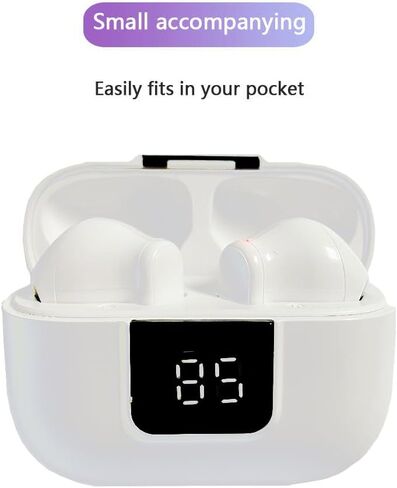Wireless Earbuds, Ear Buds with Big Bass Stereo Sound, Lightweight Bluetooth Earbuds with 48 Hours Playtime, in-Ear Fit Earphones, IPX7, Hands-Free Calls with for iPhone/Samsung/Android/iOS in Kuwait