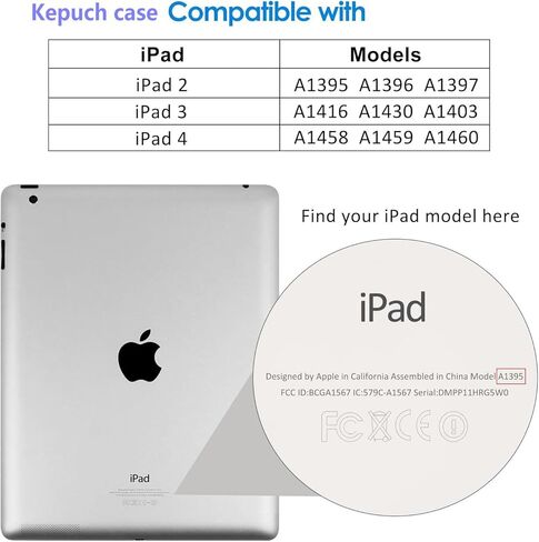 Kepuch 2 Pack Tempered Glass Screen Protector for iPad 2, 3, 4 9.7" in Kuwait
