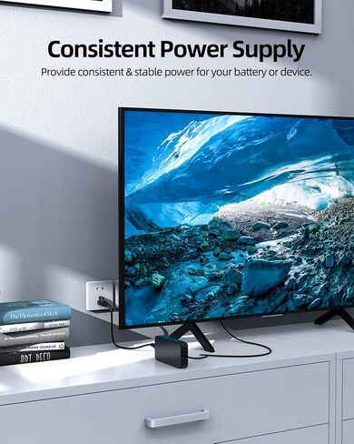 شاحن تيار متردد فائق بقوة 120 وات مناسب لشاشات LG مقاس 27 بوصة 27GN95R-B، و32 بوصة 32GR93U-B 32BN67UP IPS، و34 بوصة 34UC80-B 34UC87C-B 34UB88-P 34UC89G-B سلك محول إمداد الطاقة لشاشة تلفزيون الألعاب in Kuwait
