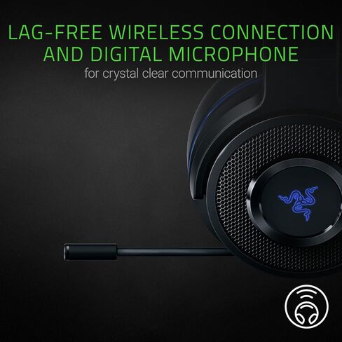 RAZER THRESHER 7.1: صوت محيطي Dolby 7.1 - اتصال لاسلكي بدون تأخير - ميكروفون رقمي قابل للسحب - سماعة الألعاب تعمل مع أجهزة الكمبيوتر الشخصية وأجهزة PS4 (متجددة) in Kuwait