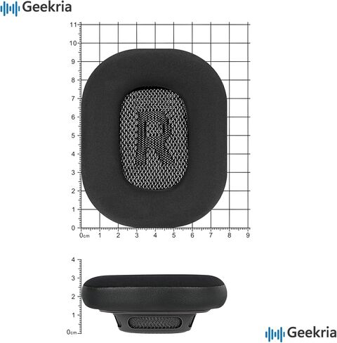 وسائد أذن بديلة من جل التبريد الرياضي من Geekria لأجهزة Apple AirPods MAX (A3184) (A2096) وسائد أذن لسماعات الرأس وقطع إصلاح (أسود) in Kuwait