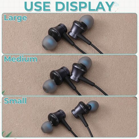 Earbud Replacement Tips 54Pcs, S+M+L Earbud Tips Covers Colorful Ear Bud Rubber Tip Silicone Earbuds Cap Replacement Pieces Headphone Covers Fit Most in-Ear Earbuds (Inner Hole 3.8Mm -5.1Mm) in Kuwait