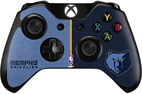 ملصق Skinit المخصص للألعاب متوافق مع وحدة تحكم Xbox One - تصميم قماشي مرخص رسميًا من NBA Memphis Grizzlies in Kuwait