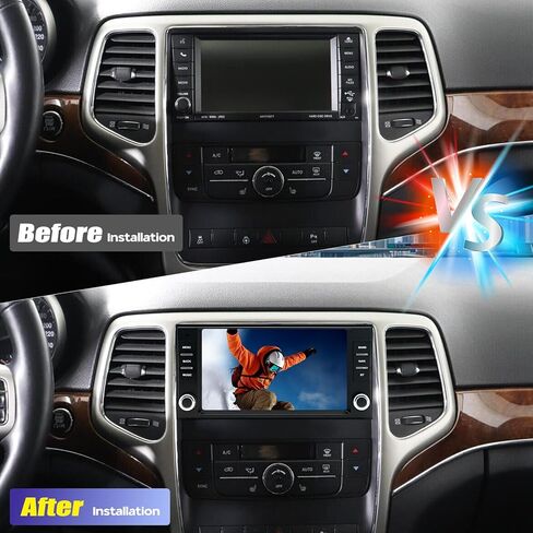 راديو ستيريو للسيارة Android 14 Double Din لسيارة Jeep Grand Cherokee 2005-2011، راديو سيارة بشاشة لمس 7 بوصات مع تشغيل لاسلكي Android Auto GPS WiFi Bluetooth RDS DSP SWC Mic كاميرا احتياطية in Kuwait