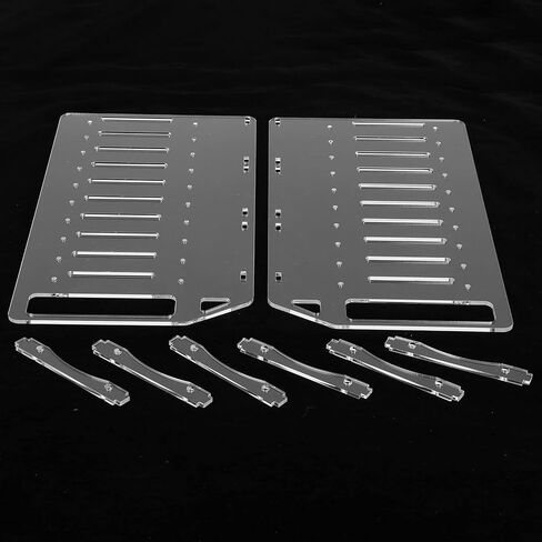 حامل القرص الصلب YJY10F 3 5 بوصة فاصل أكريليك شفاف حامل تجميع DIY وصلب 8 سم يمكن لمحرك الأقراص حامل القرص الجديد ذو العشرة بوصات HDD in Kuwait