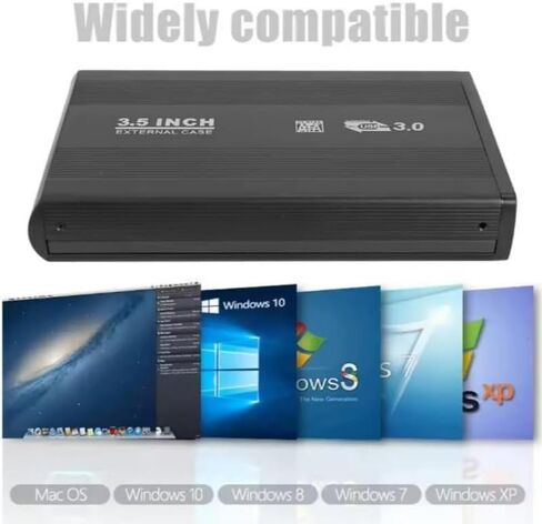 3.5 Inch USB 3.0 SATA External Hard Drive Housing Type-C External Storage Box Support Hard Drive in Kuwait