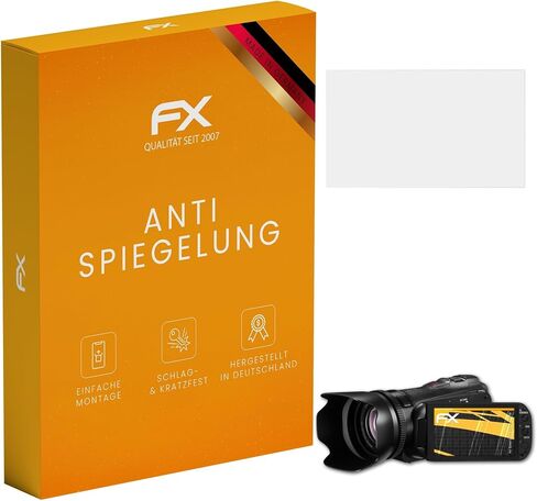 واقي شاشة atFoliX متوافق مع طبقة حماية الشاشة Canon Legria (Vixia) HF G10، طبقة حماية FX مضادة للانعكاس وممتصة للصدمات (3X) in Saudi Arabia