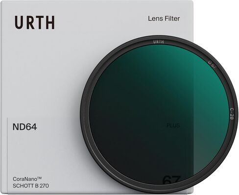 Urth 37mm ND64 (6 Stop) Lens Filter (Plus+) — 20-Layer Nano-Coated, Ultra-Slim Neutral Density Camera Lens Exposure Filter in Kuwait