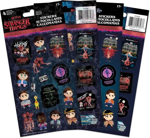 Stranger Things 5 ​​- ملصق Pixel Friends Forever القياسي - 4 ورقات in Kuwait