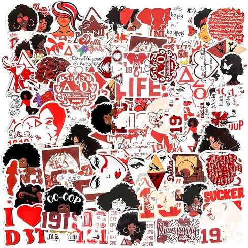 120Pcs 1913 Sorority Waterproof Vinyl Decals for Water Bottles Laptops Tumblers, Greek Life College Back to School Gift for Women Men in Kuwait