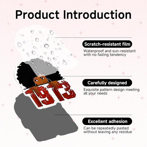 120Pcs 1913 Sorority Waterproof Vinyl Decals for Water Bottles Laptops Tumblers, Greek Life College Back to School Gift for Women Men in Kuwait