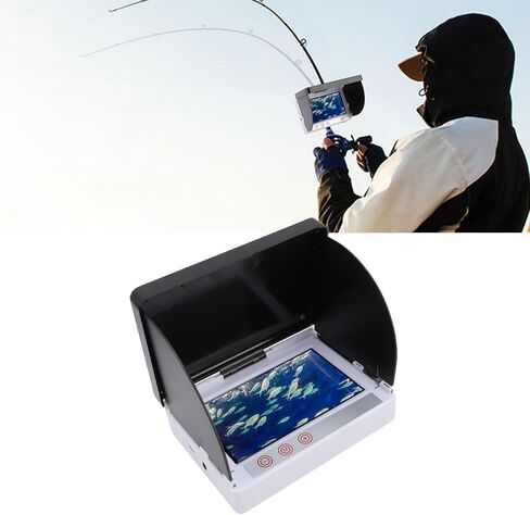 Underwater Fishing Camera, 5MP 1080P HD 4.3 Inch Display with 195 Wide Angle Lens, 30m Cable and Storage Bag, for Ice Fishing Shore Aquaculture in Kuwait