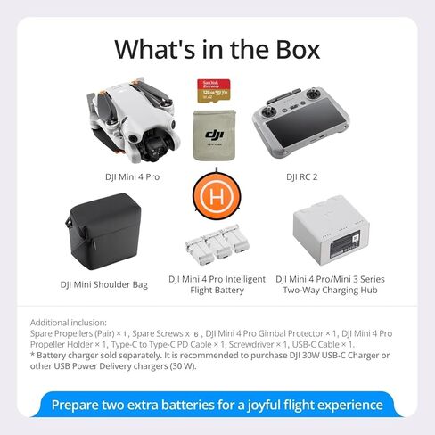 DJI Mini 4 Pro Fly More Vlogger Combo Drone with DJI RC 2 in Kuwait