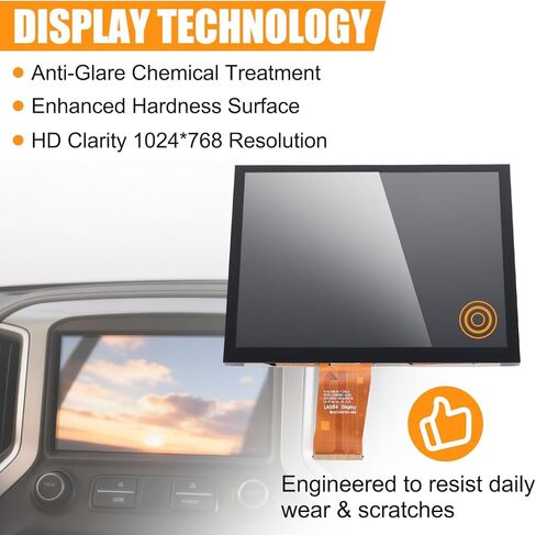 8.4 بوصة Uconnect Touch 4C UAQ LCD شاشة تعمل باللمس استبدال الملاحة الراديوية لدودج رام جيب كرايسلر 2017-2022، استبدال LA084X01 in Kuwait