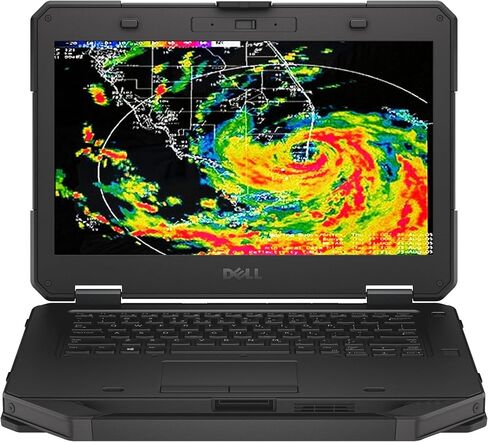 كمبيوتر محمول Dell Latitude Rugged 5414 مقاس 14 بوصة، كور i5-6300U، 256 جيجا SSD، 16 جيجا رام، لوحة مفاتيح بإضاءة خلفية، HDMI، VGA، Windows 11 Pro، أسود (متجدد) in Kuwait