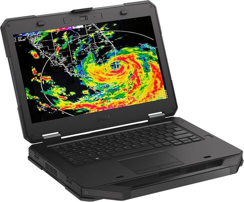 كمبيوتر محمول Dell Latitude Rugged 5414 مقاس 14 بوصة، كور i5-6300U، 256 جيجا SSD، 16 جيجا رام، لوحة مفاتيح بإضاءة خلفية، HDMI، VGA، Windows 11 Pro، أسود (متجدد) in Kuwait