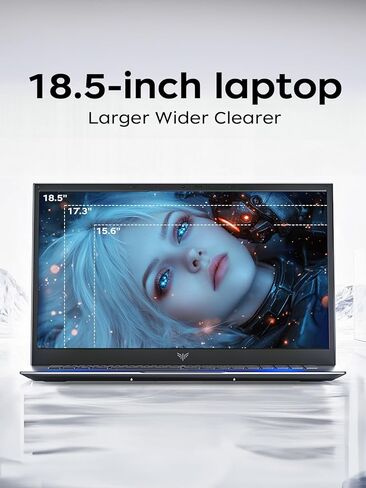 KAIGERR 2026 18.5" FHD Laptop, Intel N150 (Up to 3.6GHz), 16GB RAM, 512GB SSD, 8000mAh Battery, Wi-Fi, Business/Student Laptop in Kuwait