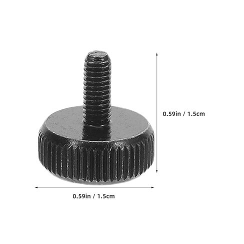 Tofficu 30pcs M3 Hand-Twisted Thumb Screws for PC Case Covers, Computer Case Fasteners with Knurled Handle, Black Long Screws Compatible with Hard Drives and Power Supply Installation in Kuwait