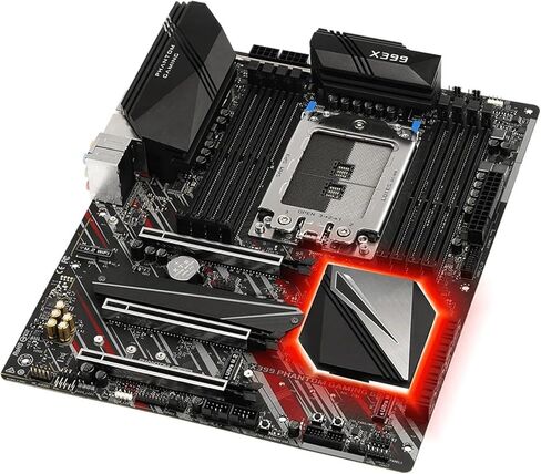 pc Motherboard Fit for ASRock X399 Motherboard Support TR4 Socket Ryzen Threadripper Series CPU TR 1920X 1900X 2950X 1950X DDR4 3400+ MHz M.2 ATX in Kuwait