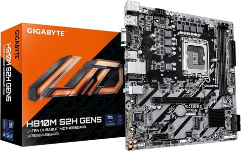 اللوحة الأم GIGABYTE H810M S2H GEN5 Intel LGA 1851 mATX، تدعم Core Ultra (السلسلة 2)، DDR5، 4+1+2 مرحلة طاقة، PCIe 5.0 x16، 1x M.2، USB 3.2 Gen 1، USB-C أمامي 5 جيجابت/ثانية، GbE LAN، PCIe EZ-Latch in Kuwait