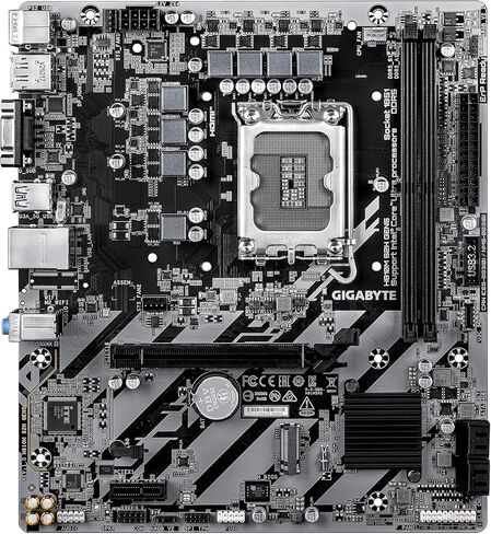 اللوحة الأم GIGABYTE H810M S2H GEN5 Intel LGA 1851 mATX، تدعم Core Ultra (السلسلة 2)، DDR5، 4+1+2 مرحلة طاقة، PCIe 5.0 x16، 1x M.2، USB 3.2 Gen 1، USB-C أمامي 5 جيجابت/ثانية، GbE LAN، PCIe EZ-Latch in Kuwait