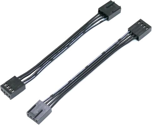2 قطعة 4Pin CPU Fan ذكر إلى أنثى كابل تمديدي للمحول 4Pin ذكر إلى ذكر مخصص 4Pin PWM كابلات مروحة التبريد 10/30/50/100 سم (30 سم، M-M) in Kuwait