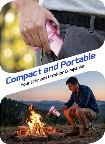 Professional Turbo Jet Blower – 120000RPM Compressed Air Duster with 2000mAh, Fast Charge, Portable Electric Dusters for Cleaning Keyboards, Cars, Leaves, Crevices and Outdoor Use—Pink in Kuwait