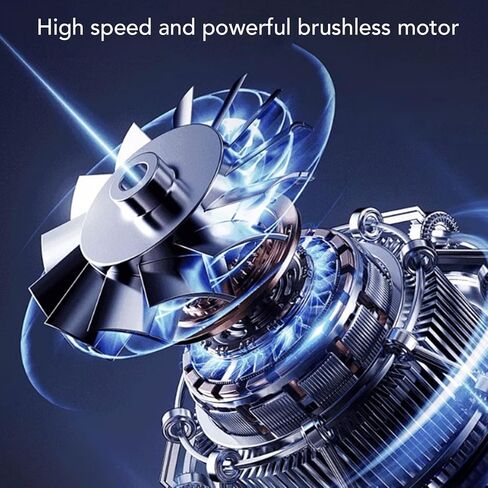 Electric Air Duster, Brushless Motor 130000 RPM 3 Speed Adjustable Portable Blower with Intelligent Temperature Control, for Keyboard PC Car Home Cleaning in Kuwait