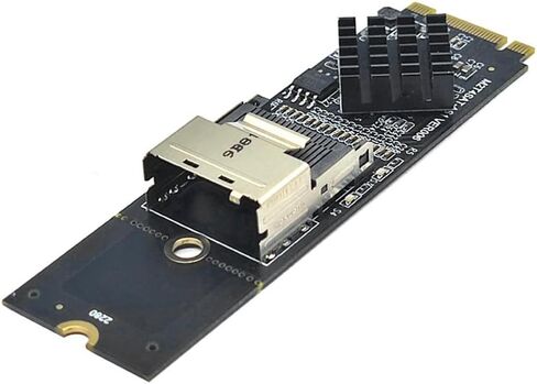 M.2 NVME to SFF-8087 SATA3.0 Expansion Card Mini-SAS/Hard Disk Adapter Card 36PIN Spare Parts in Kuwait