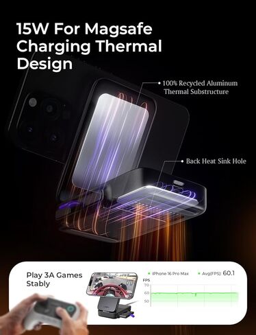 LISEN Qi2 Certified 15W for Magsafe Fast Charger for iPhone 17 Pro Max, Foldable 3-in-1 Charging Station Wireless Includes Charging Cable and Charger, for Apple Multiple Devices AirPods Apple Watch in Kuwait