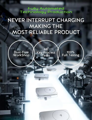 LISEN Qi2 Certified 15W for Magsafe Fast Charger for iPhone 17 Pro Max, Foldable 3-in-1 Charging Station Wireless Includes Charging Cable and Charger, for Apple Multiple Devices AirPods Apple Watch in Kuwait