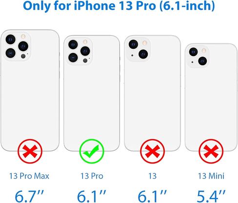 TITACUTE لهاتف iPhone 13 Pro Max حافظة محفظة 4 حامل بطاقة الائتمان غطاء قلاب تصميم فتحة لبطاقة الهوية جيب خلفي طبقة مزدوجة مضادة للخدش غطاء صلب ممتص للصدمات لهاتف iPhone 13 Pro Max 6.7 بوصة أحمر in Kuwait