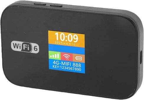نقطة اتصال متنقلة بيوينر 4G واي فاي 6 | سرعة تصل إلى 229 ميجابت في الثانية مع اتصال 32 جهازًا وبطارية 3000 مللي أمبير في الساعة وشاشة LED في الوقت الفعلي للسفر والعمل عن بُعد in Kuwait