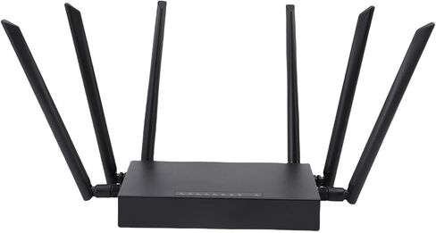 Qinlorgo Unlocked 4G LTE Modem Router, 300Mbps 2.4G WiFi Router, 8 Antennas with SIM Card Slot, Ideal for 32 Devices in Kuwait