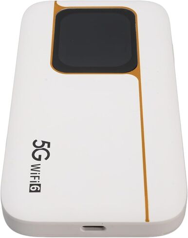 ciciglow WiFi 6 5G Mobile Hotspot 2.77Gbps Portable Router with IP67 Design for Home Travel White in Kuwait