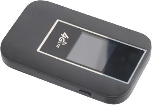 Qinlorgo 4G LTE Mobile WiFi Hotspot، راوتر لاسلكي عالي السرعة 500 ميجا بت في الثانية، نقطة اتصال بفتحة بطاقة SIM مع شاشة ملونة ودعم 10 مستخدمين، مثالية للوصول إلى الإنترنت في أي مكان in Kuwait