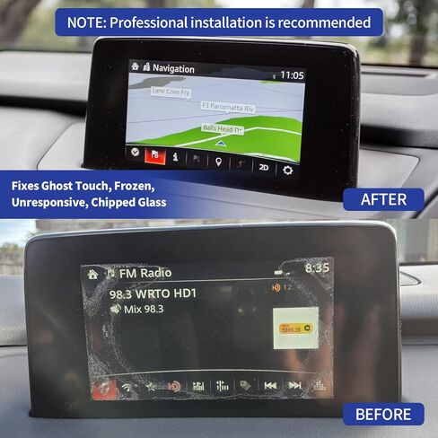 TsuperU 7" Touch Screen Digitizer Replacement for Mazda CX-9 CX9 Sport Grand Touring GS GT Radio Screen 2016 2017 2018 2019, Touchscreen fit TK48-611J0 TK48-611J0B TK48-611J0A OEM Navigation System in Saudi Arabia